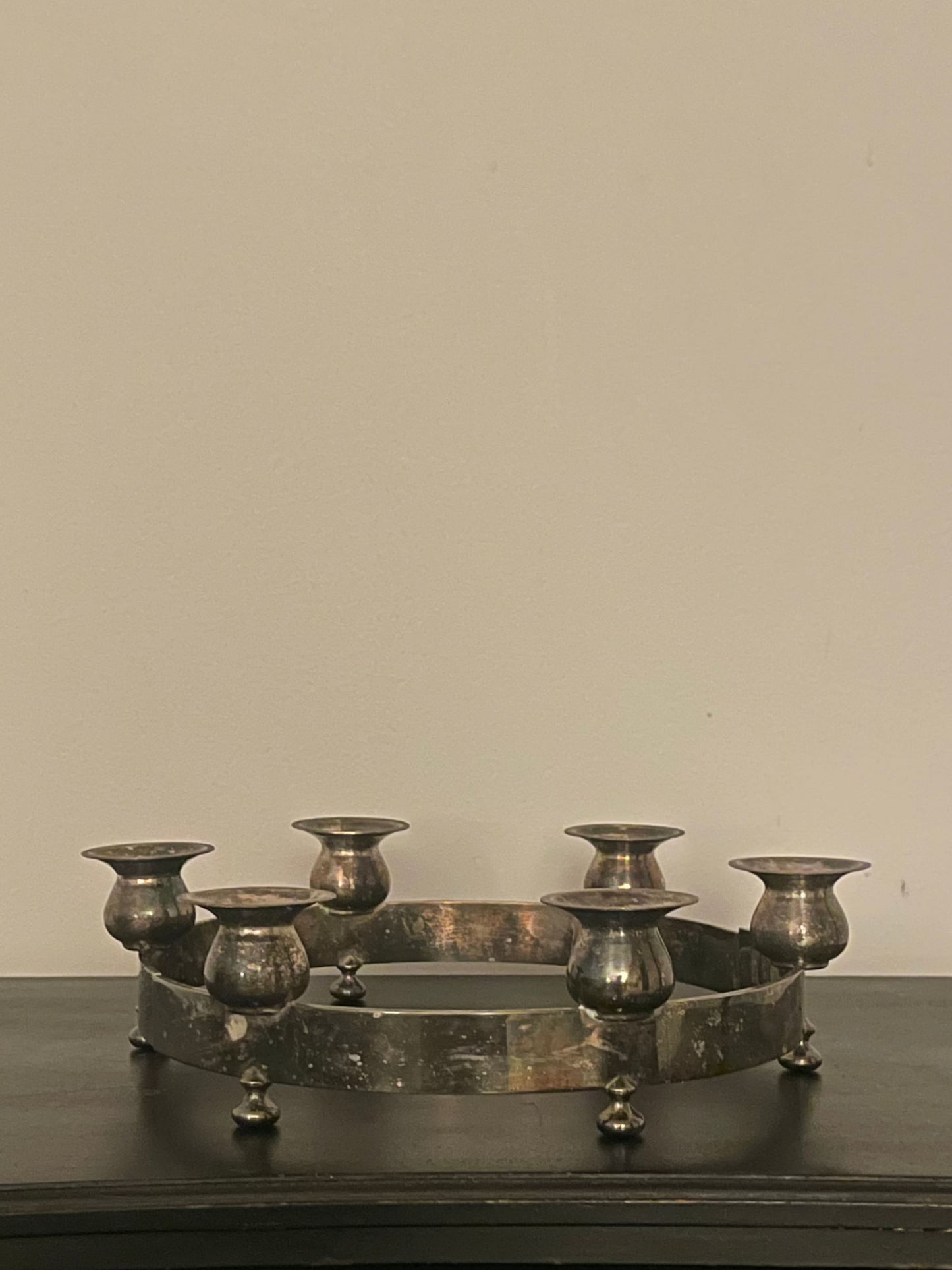 Mid Century Silver Plated Candelabra