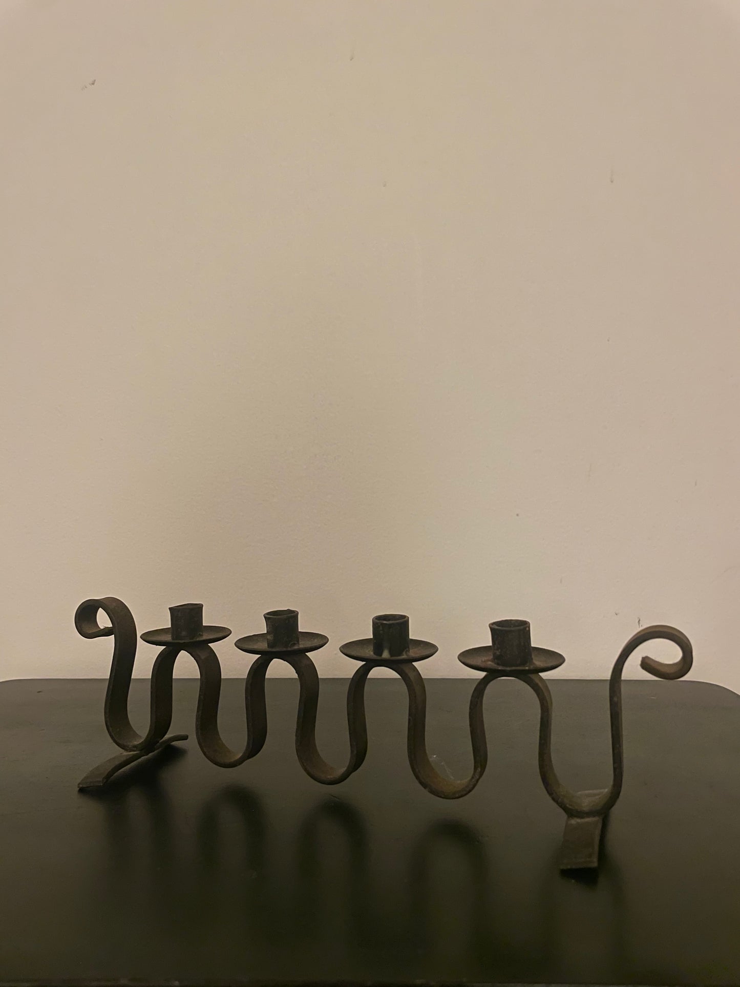 Vintage Wrought Iron Candelabra