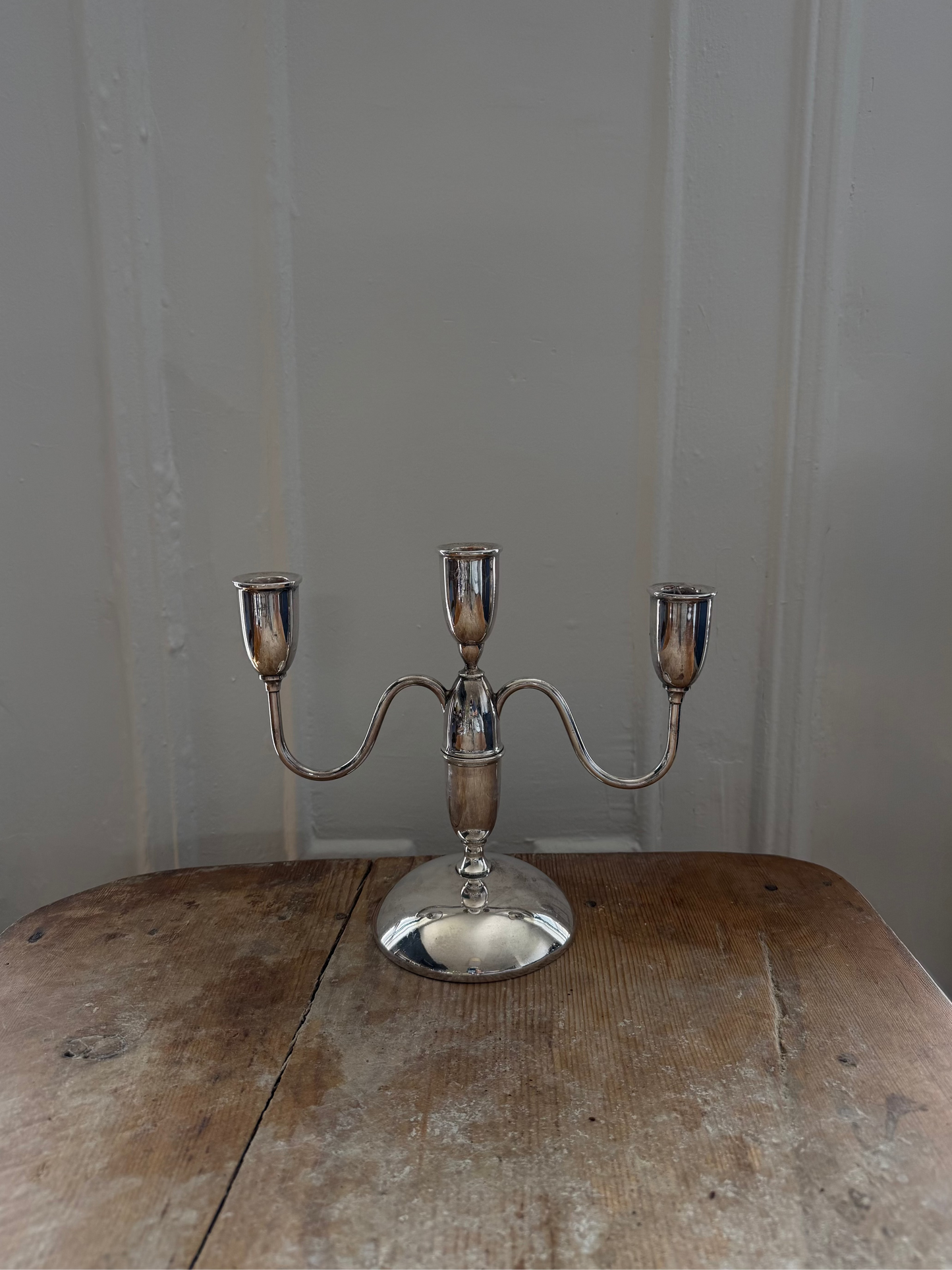 Vintage Cheshire Silver Candelabra