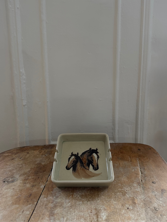 Vintage Horse Ashtray
