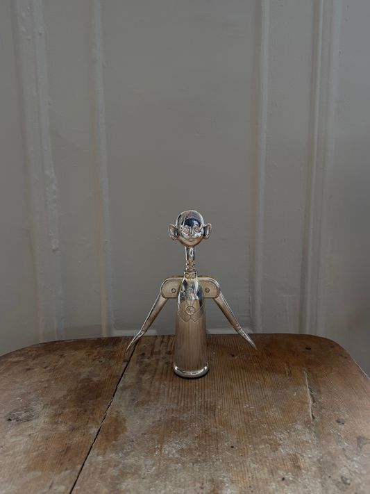 Vintage Silver Italian Wine Opener