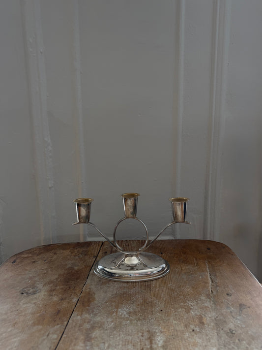 Vintage Silver 3 Arm Candelabra