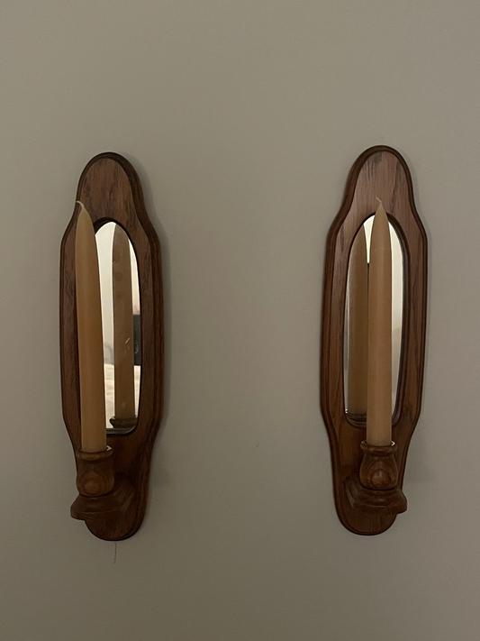Vintage Mirrored Wall Sconces